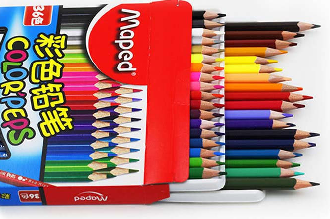 Boxed color pencil 18 colors